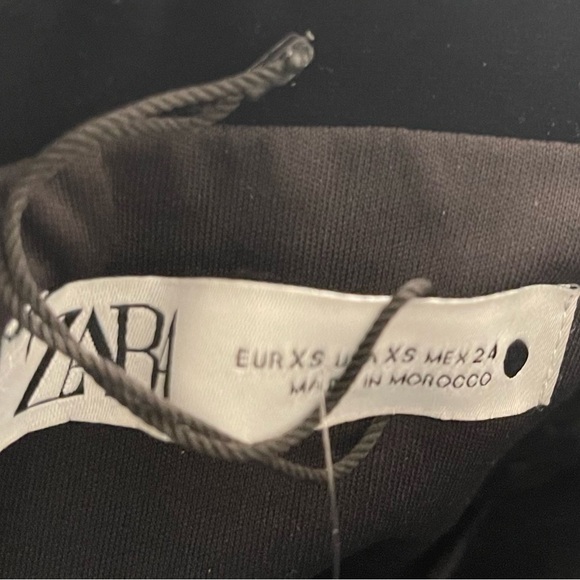 NWT ZARA STUNNING LIMITED EDITION Black Velvet Strapless Midi Dress - Women’s XS - Picture 11 of 11